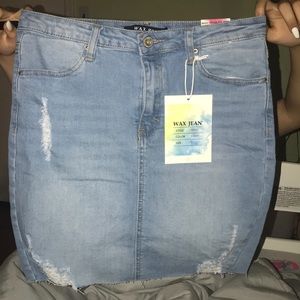 jean skirt